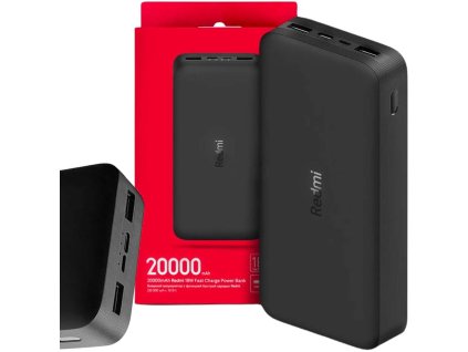 Xiaomi 20000mAh Redmi 18W FastCharge Powerbank Black
