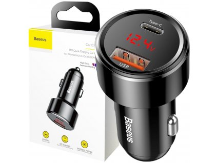 AUTONABÍJAČKA Baseus Magic CCMLC20C-01 45W 5A 1x USB-A 1x USB-C QC 3.0