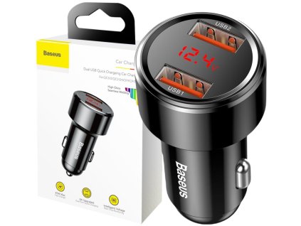 adowarka samochodowa baseus magic ccmlc20a01 45w 6a 2x usba qc 30 cd19376eb27e9