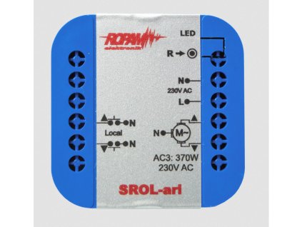 ROPAM SROL-ari bezdrôtový ovládač uzávierky do ucha 230 VAC, ampérmetria, stav uzávierky v aplikácii a na dotykovom paneli (-IP-64).