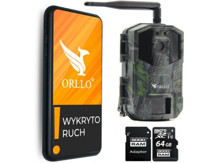 ORLLO Huntercam 3 GSM kamera + GOODRAM CL10 64GB microSD MEMORY CARD