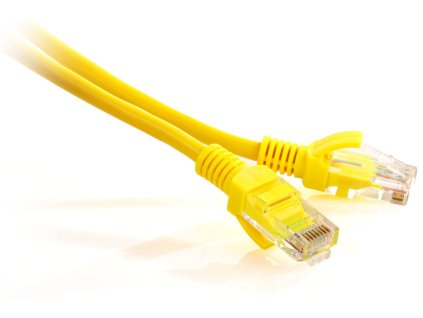 patchcord getfort kat 5e utp 0 25m zolty 1