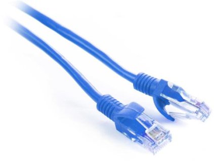 GETFORT CAT.5E UTP kábel PATCHCORD 0,25m modrý