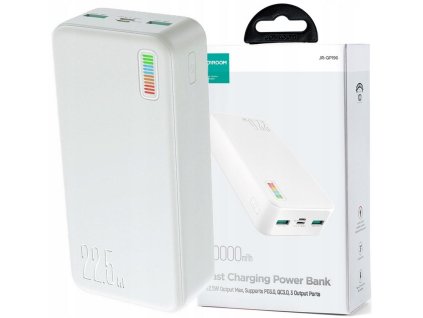 POWERBANK Joyroom Dazzling Series QP196 30000mAh 22,5W PD 3.0 QC 3.0 2x USB-A 1x USB-C BIELA