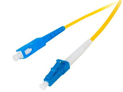 GETFORT SM SC/UPC-LC/UPC SIMPLEXNÝ OPTICKÝ PATCHCORD 1M