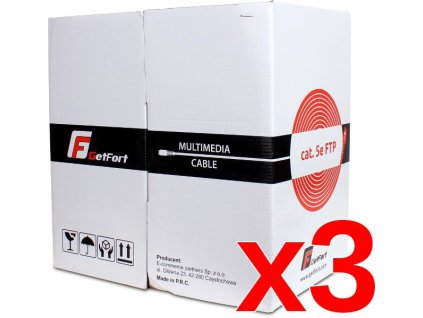 SADA: GETFORT CAT.5E F/UTP PVC kábel 305m x3