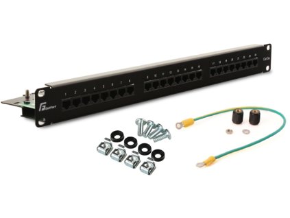 patch panel utp cat 5e 24 porty pgf 5eutp24 b5 getfort 1