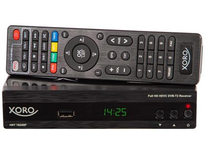 Xoro DVB-T2 FHD tuner dekodér Kovové puzdro