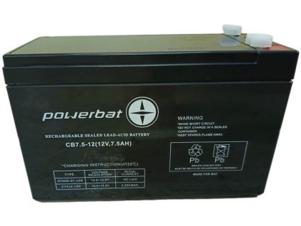 AGM batéria POWERBAT CB 12V 7,5Ah