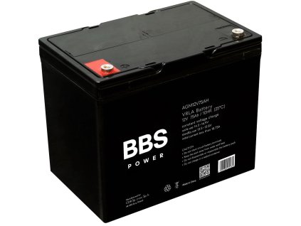 AGM batéria BBS Power 12V 75Ah