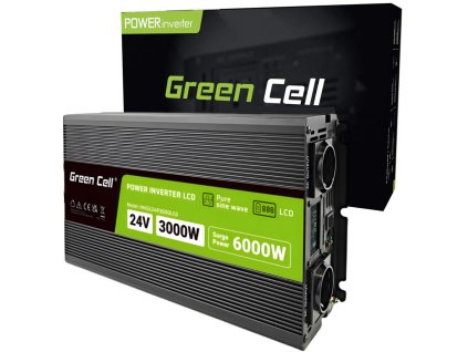 przetwornica napicia green cell powerinverter lcd 24v 230v 30006000w czysta sinusoida 871eac0e35a10