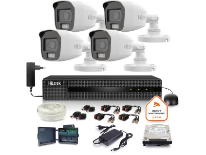 Hilook by Hikvision monitorovacia sada 4 2MPx kamier TVICAM-B2M-20DL 1TB disk