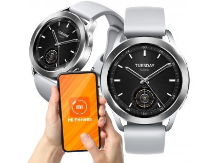 Smart hodinky Xiaomi Watch S3 strieborné