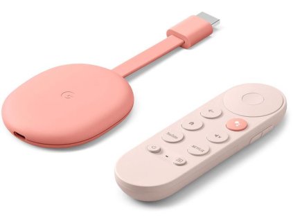 Multimediálny prehrávač Google Chromecast 4K s Google TV Pink