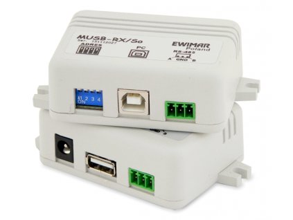 Adresovateľný extender USB myši s oddeleným prijímačom EWIMAR MUSB-1/1/So v3.2