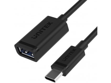 Adaptér Unitek C476BK-1M USB-C (M) na USB-A (F) 10Gbps 60W