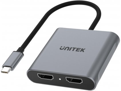 Unitek V1404B USB-C na 2x HDMI 4K MST adaptér