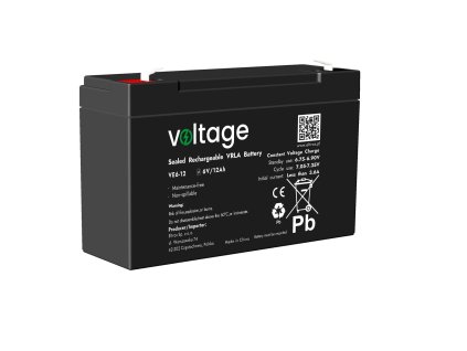 Batéria AGM Voltage 6V 12Ah VE6-12