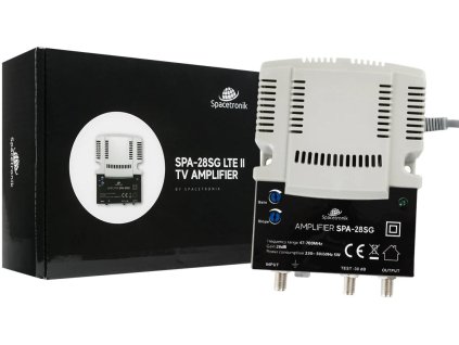 Regulovaný zosilňovač pozemných a káblových televíznych signálov Spacetronik SPA-28SG LTE II