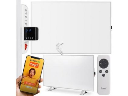 IR vykurovací panel CRONOS Synthelith PRO CRP-980TWP Sivý
