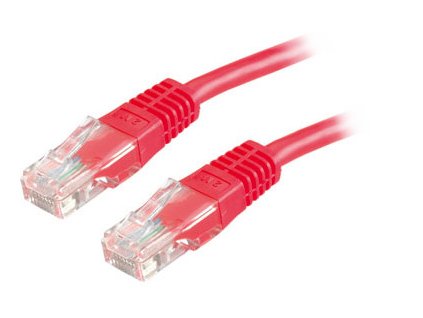 PATCHCORD CAT5E UTP 3M ČERVENÝ