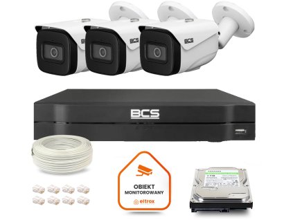 zestaw monitoringu ip bcs line 3x kamera bcsltip25fsr5ai1 rejestrator z dyskiem 1tb ac4b0d1946e98