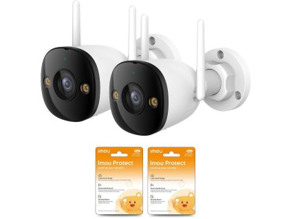 Sada 2 IP kamier Imou Bullet 2C 4MP IPC-F42P a 2 cloudových kamier Imou Protect