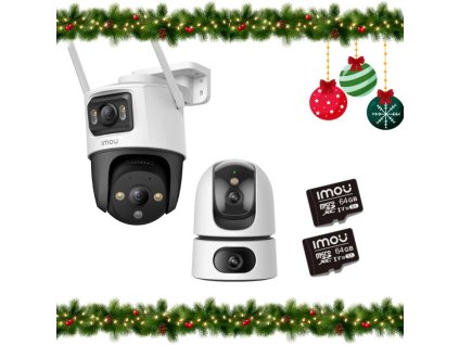 zestaw 2 kamer ip imou ranger dual 10mp i cruiser dual 10mp z kartami pamici 32gb 6ca2d912e59dc