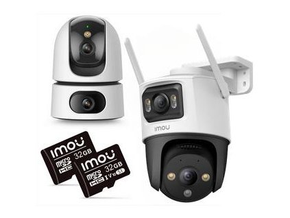 zestaw 2 kamer ip imou ranger dual 10mp i cruiser dual 10mp z kartami pamici 32gb b31c0ccb7a789