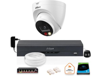 SADA IP kamery Dahua 8mpx IPC-HDW1839T-A-IL-0280B-S6 + DISK 1TB