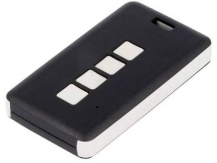 ROPAM TX4-ari-B 4-kanálové diaľkové ovládanie pre obojsmerný bezdrôtový systém ari, čierne puzdro, bat. CR2032.