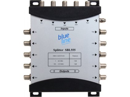 Blue Line SBL 555 2 x 4 SAT + TV splitter rozdeľovač