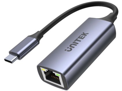 Adaptér Unitek USB-C - RJ45 1Gbit LAN, PD 100W U1323A