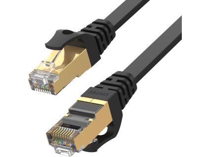 Ethernetový kábel Unitek patchcord cat.7 SSTP (8P8C), RJ-45 LAN, sieťový kábel 2m, plochý