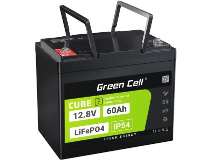 akumulator litowoelazowofosforanowy lifepo4 green cell cube 128v 60ah lfpgc12v60ah 0425f97a6ccbb