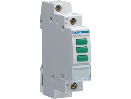 lampka sygnalizacyjna 230v ac 3 x zielony led hager svn221 fb8e07ee22f19