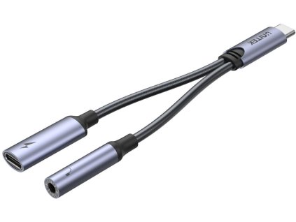 Unitek USB-C na 3,5 mm minijack a USB-C 60W adaptér