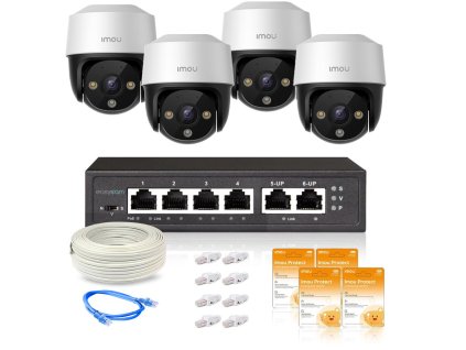 Sada 4 IP kamier Imou Cruiser 2MP POE s cloudom Imou Protect Basic