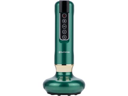 Humanas DermaSmooth masážny prístroj proti celulitíde s funkciou čínskych bublín - zelený