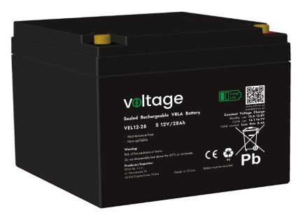 akumulator agm voltage long life 12v 28ah vel1228 ywotno 15 lat ebb1c6b62308a