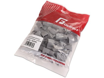 oslona gumowa getfort na zlacza rj45 szara 50szt 1