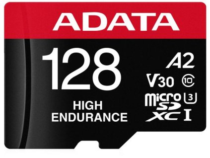 Adata High Endurance 128GB microSD karta UHS1 U3 V30 A2 100/85MB/s + adaptér