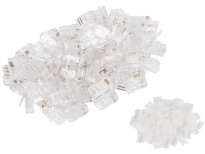 wtyk sieciowy getfort rj45 cat6 8p8c z prowadnic 100szt b3a979a179f82