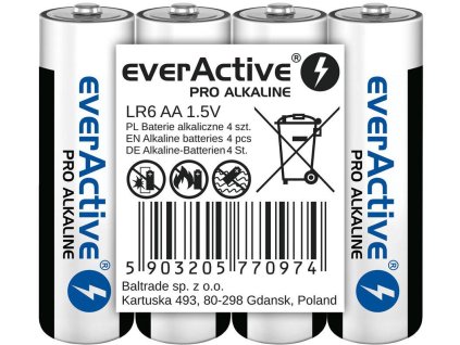 bateria lr6 aa everactive pro alcaline folia 4 szt 4670225c925bf