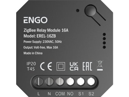 ENGO Controls EREL-16ZB - Inteligentné relé ZigBee pre systém ENGO Smart, 1x16A, NO-COM