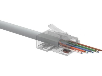 wtyk sieciowy konektor solarix uniwersalny easy rj45 cat6 utp przelotowy sxrj456utpeasy 100szt b41d1ff4a9af7