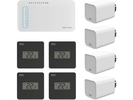 tech sterowniki zestaw bezprzewodowej kontroli strefowej ogrzewania grzejnikowego 578832cc58afa