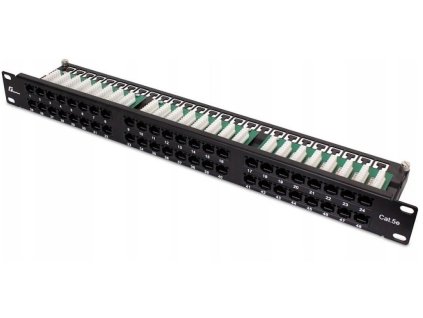 patch panel utp cat5e 48 portw pgf5eutp48b9 getfort eb57b96e47fa1