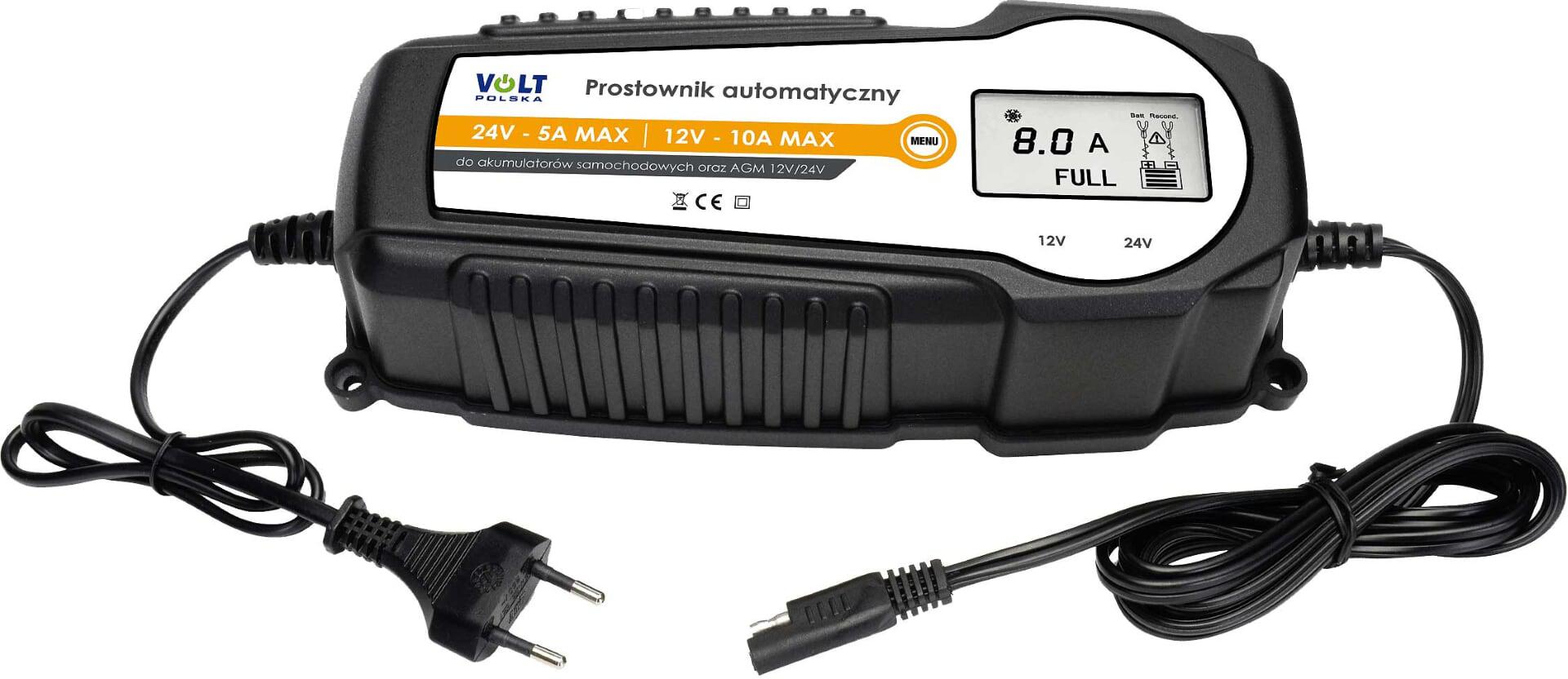 Automatická nabíjačka VOLT Polska 10A 12/24V LCD
