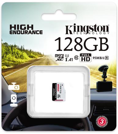 Pamäťová karta Kingston High-Endurance microSD 128GB UHS-I U1 24/7 (DVR a monitorovanie)